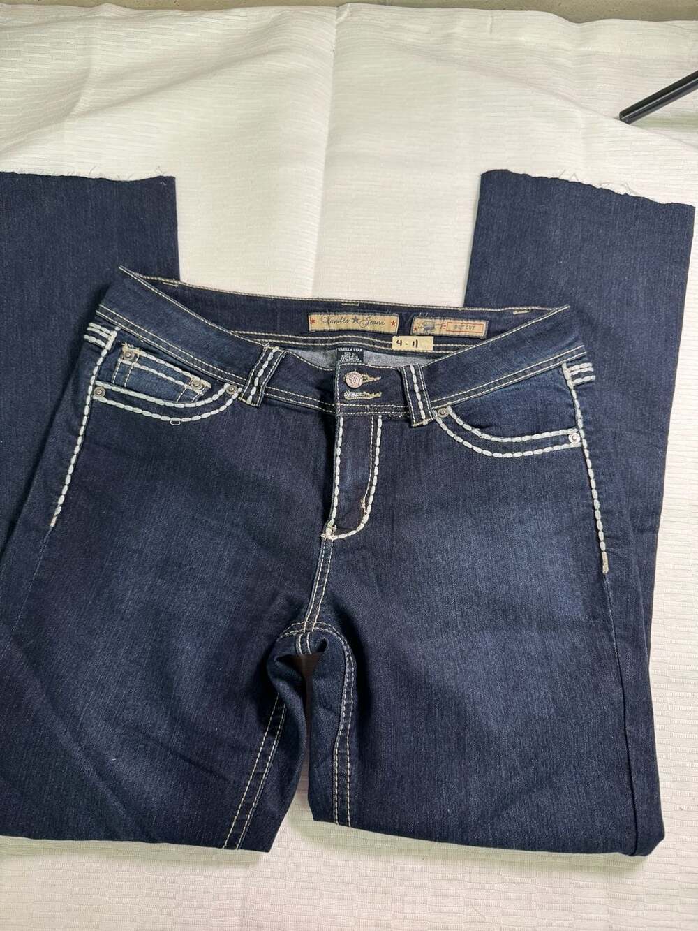 Vanilla Star Jeans Size 10 Boot Cut Dark Wash